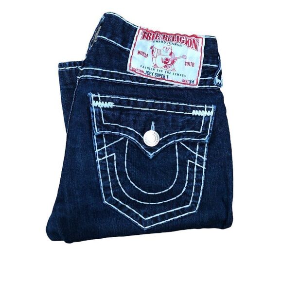 TRUE Religion Jeans Size 31 JOEY SUPER T Blue - Picture 6 of 7